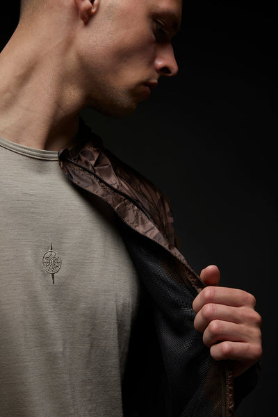 MERINO TEE - DESERT SAND