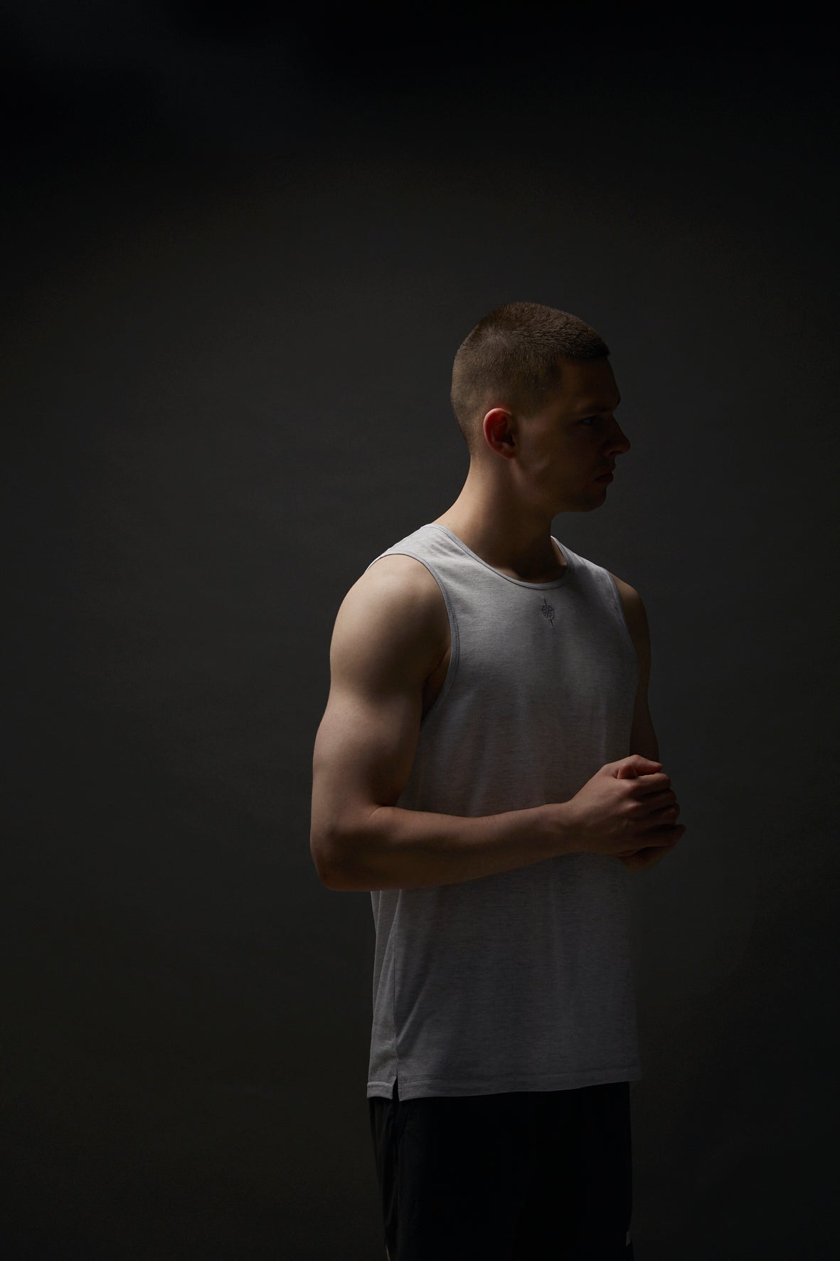 TANK TOP MELANGE GREY