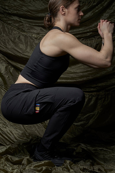 C-130 CARGO PANTS - BLACK.