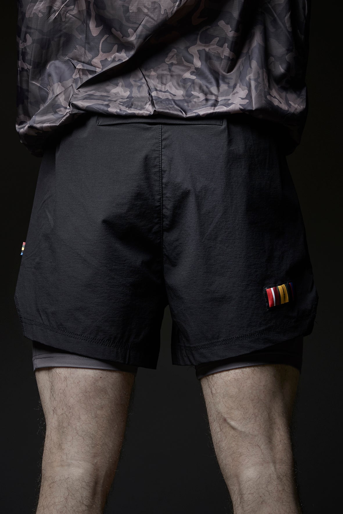 DIVISION 2 in 1 shorts - 5" BLACK