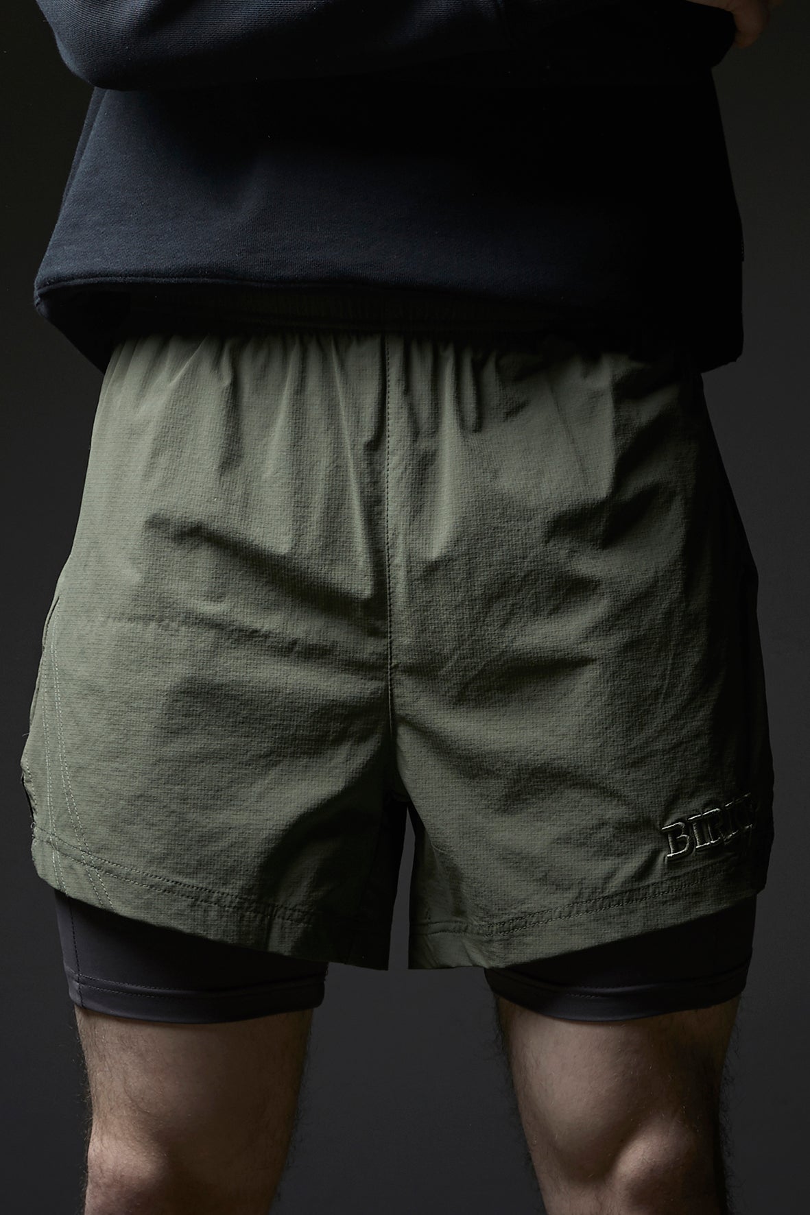 DIVISION 2 in 1 shorts - 5" RANGER GREEN