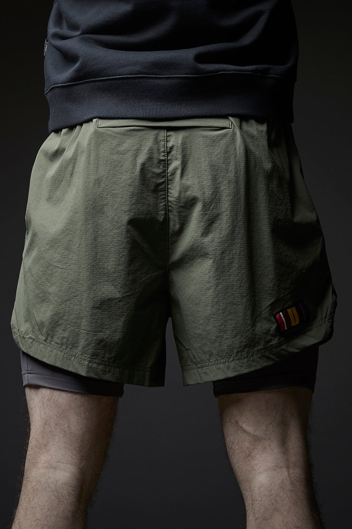 DIVISION 2 in 1 shorts - 5" RANGER GREEN
