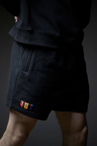 HEAVY SWEAT SHORTS - BLACK