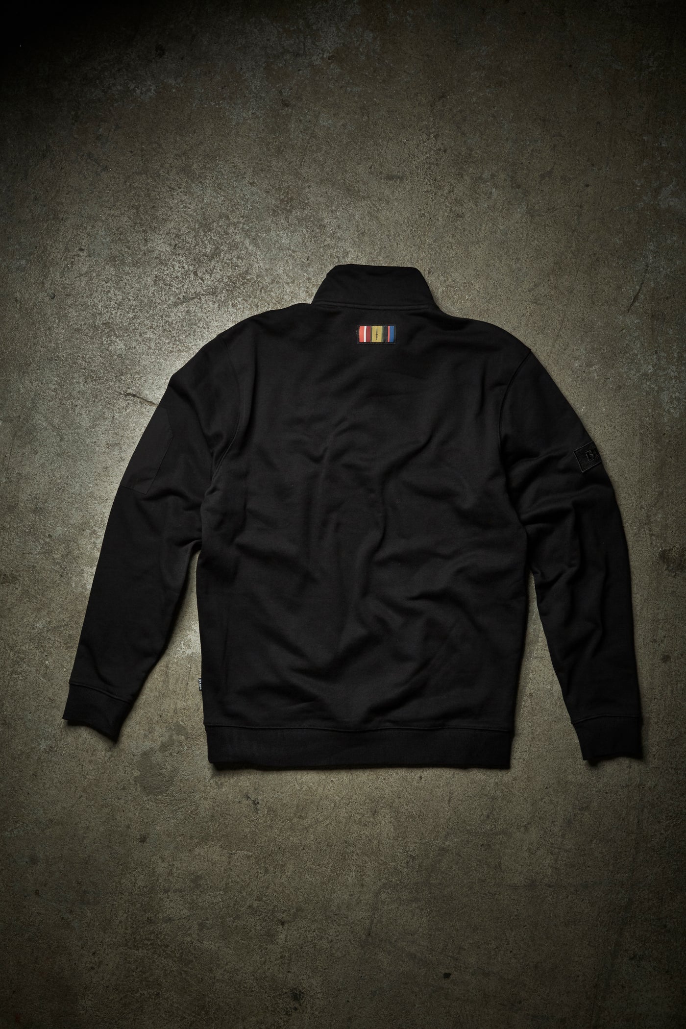 FIGHTER ¾ ZIP SWEATSHIRT - BLACK