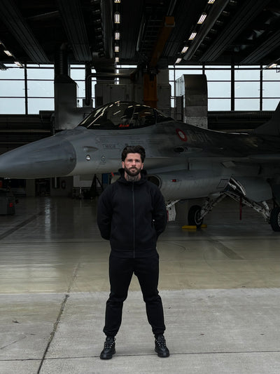 FIGHTER - WARM CARGO PANTS - BLACK