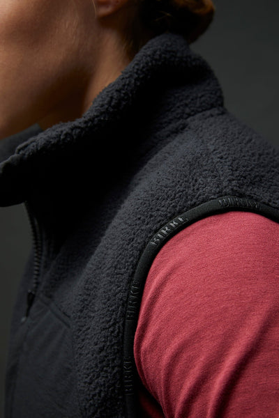 SNIPER FLEECE VEST - BLACK.