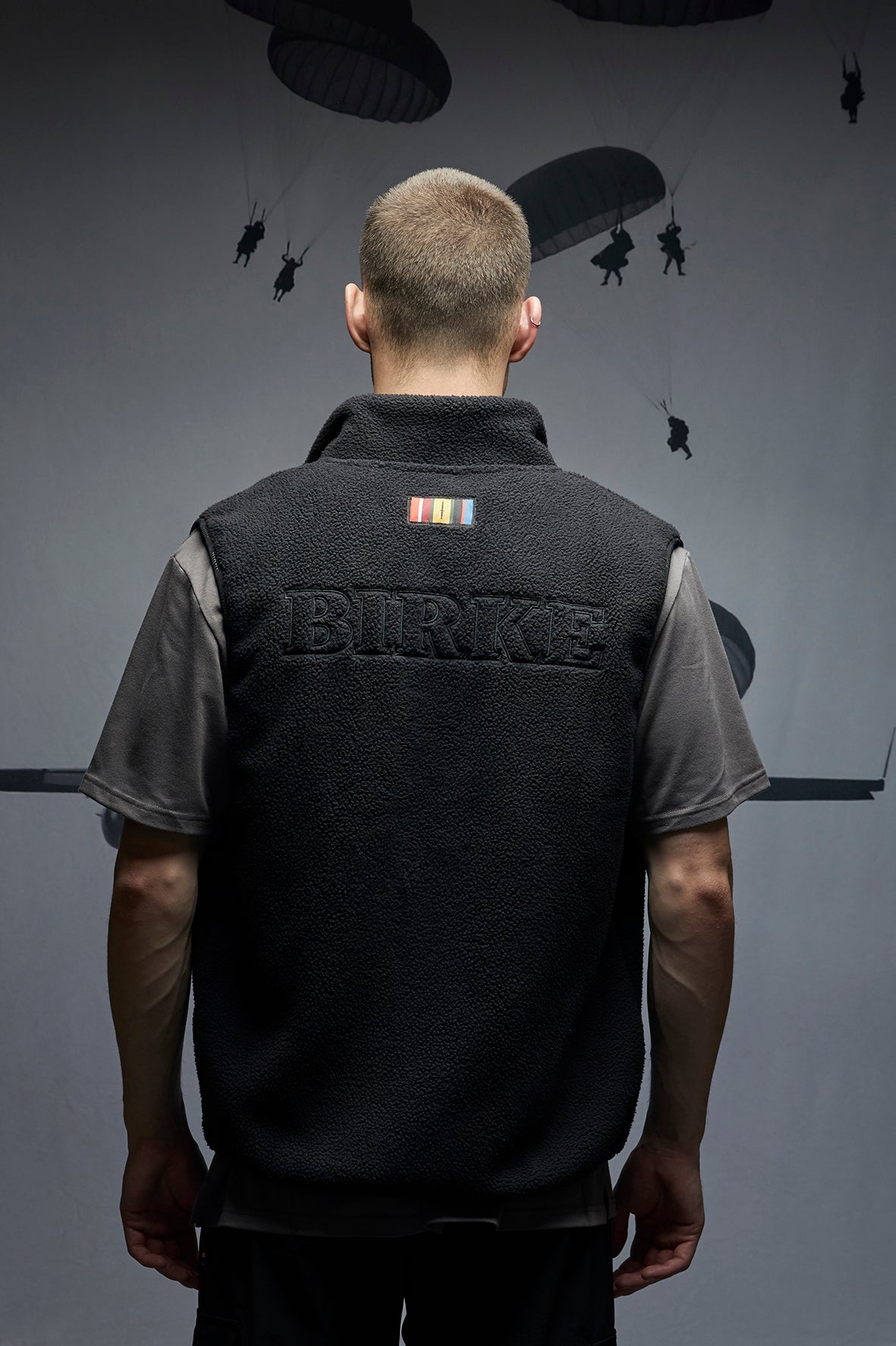 SNIPER FLEECE VEST - BLACK