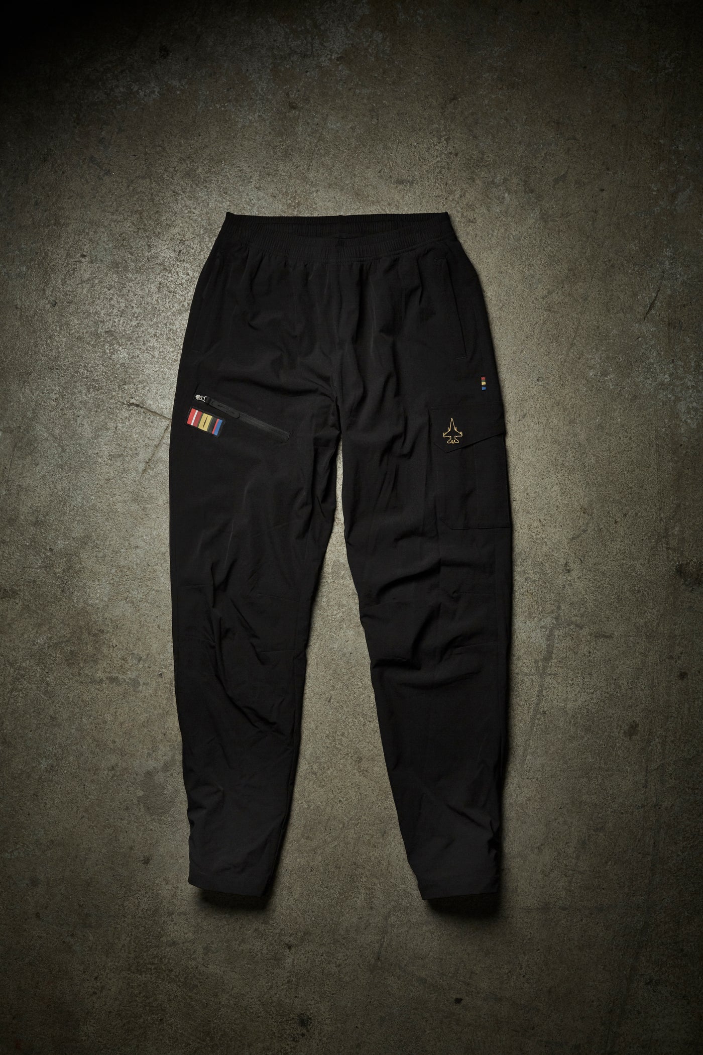 FIGHTER - WARM CARGO PANTS - BLACK